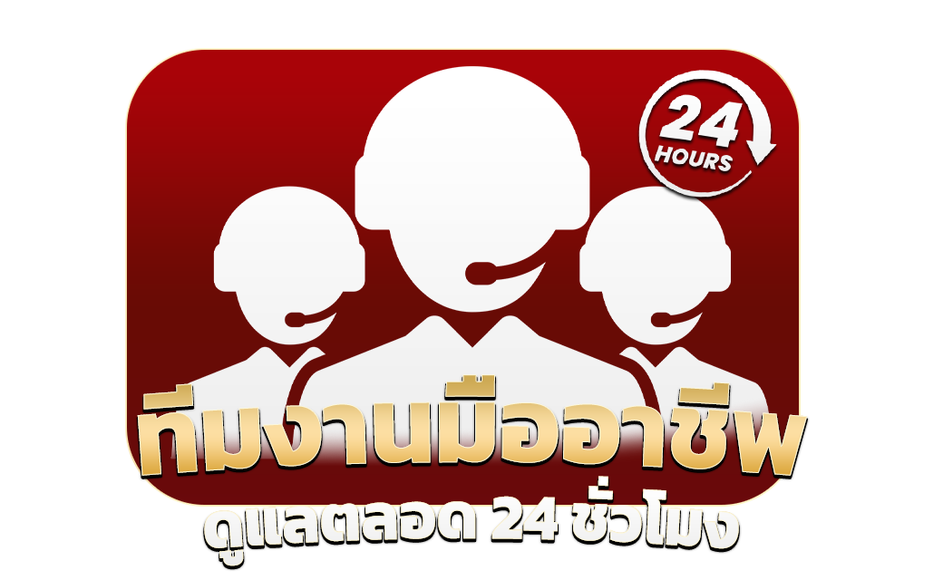 ทีมงานมืออาชีพดูแลตลอด 24 ชั่วโมง​